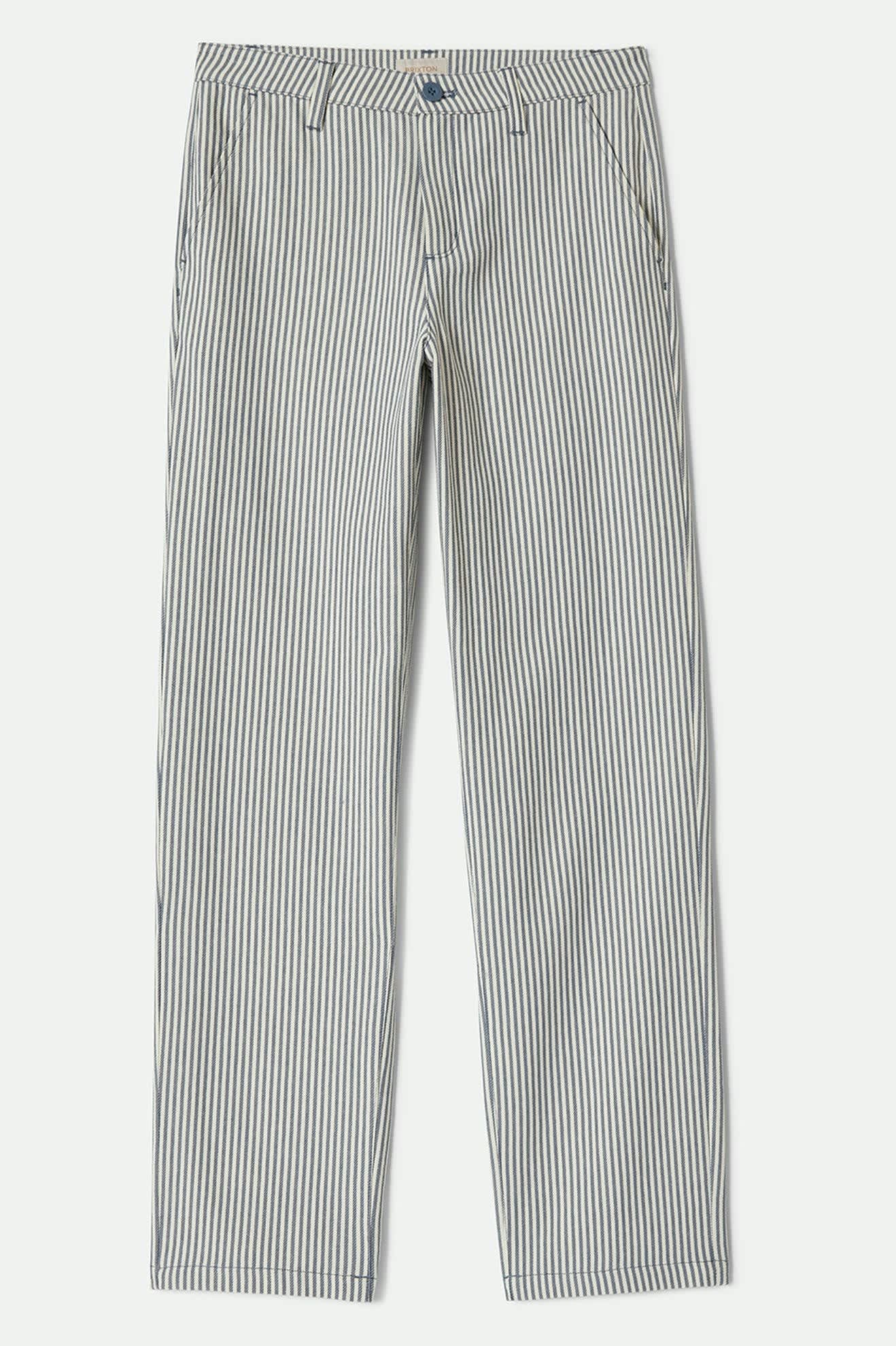 Bedford Pant - Azure Blue Pinstripe - Image 2
