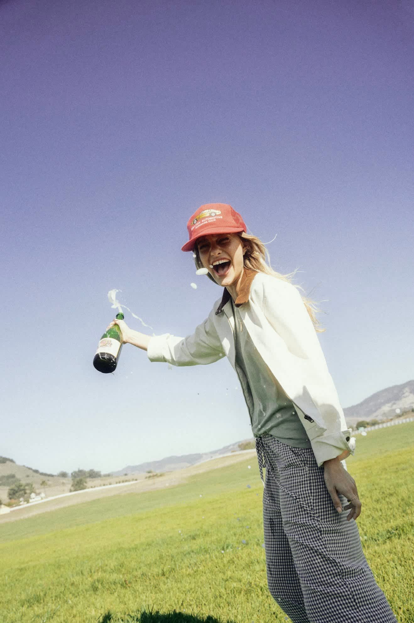 Hudson Lounge Pant - Azure Blue Gingham - Image 7